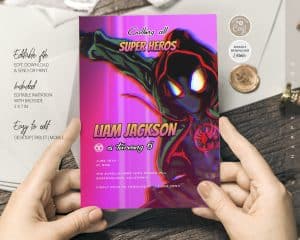 Spiderman Invites, Spiderman Invitation