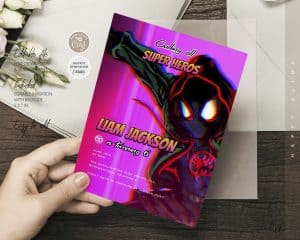 Spiderman Invites, Spiderman Invitation