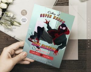 Miles Morales Birthday Invitation